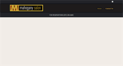 Desktop Screenshot of mahoganysalon.net