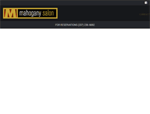 Tablet Screenshot of mahoganysalon.net